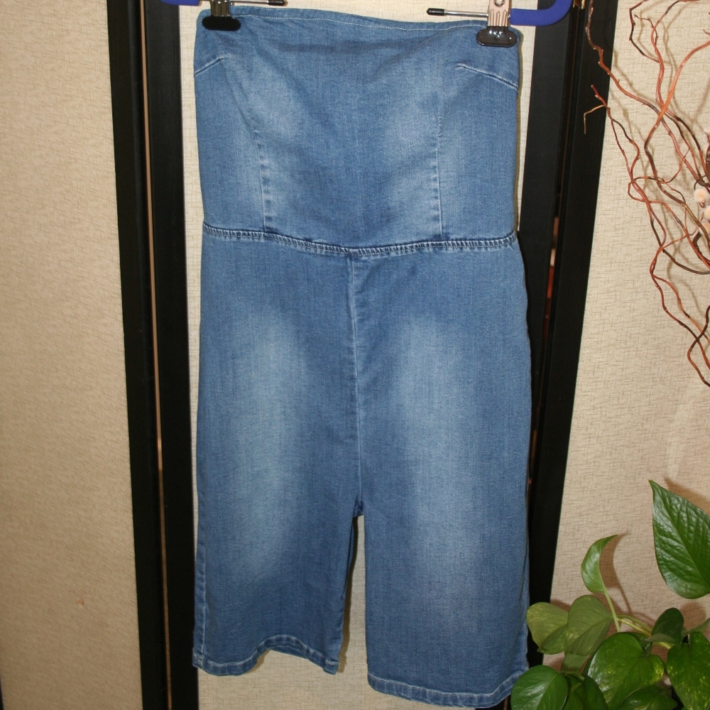 Vintage Blue Denim Romper/Jumpsuit